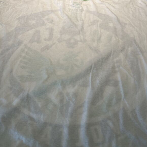 Skully T-Shirt  LA CA White Hi Voltage XLARGE 46-48 Reverse Image (inside Out) - Picture 5 of 10